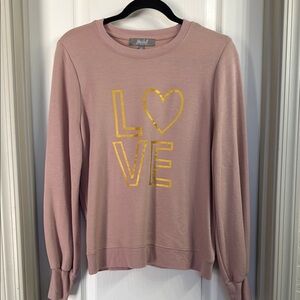 Wild Fable Pink Love Sweatshirt